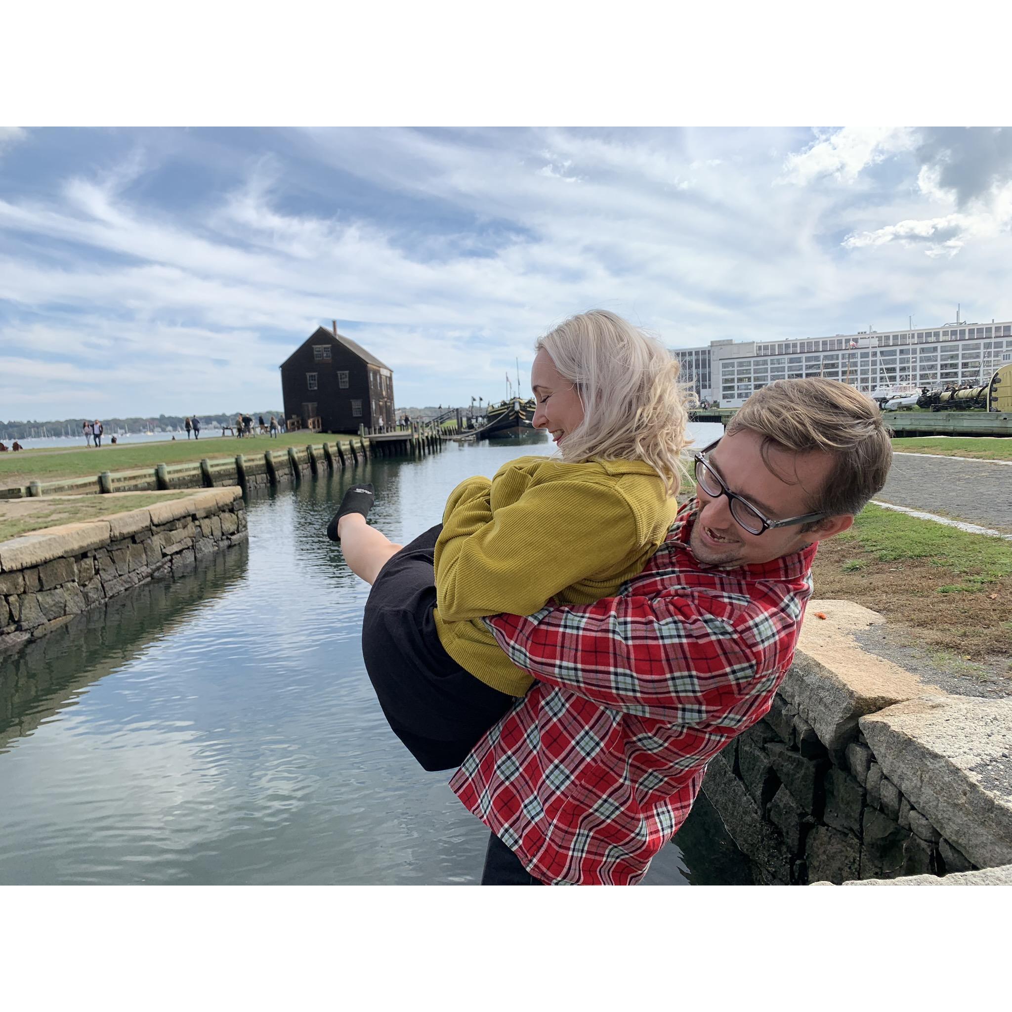 If she floats, she's a witch! (in Salem, MA)