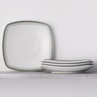 Colorscapes Layers Square Dinner Plate, Set of 4