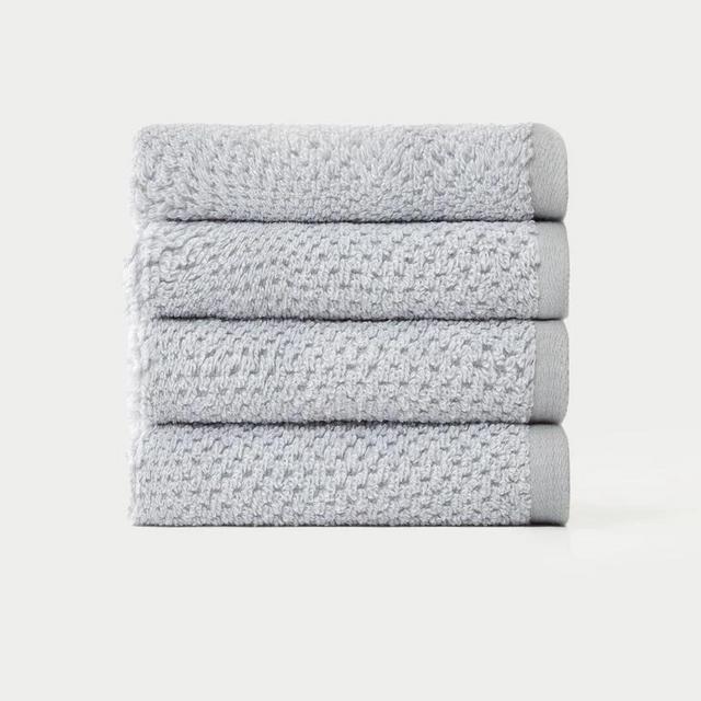 Nantucket Washcloths in Heathered Mist Set of 4