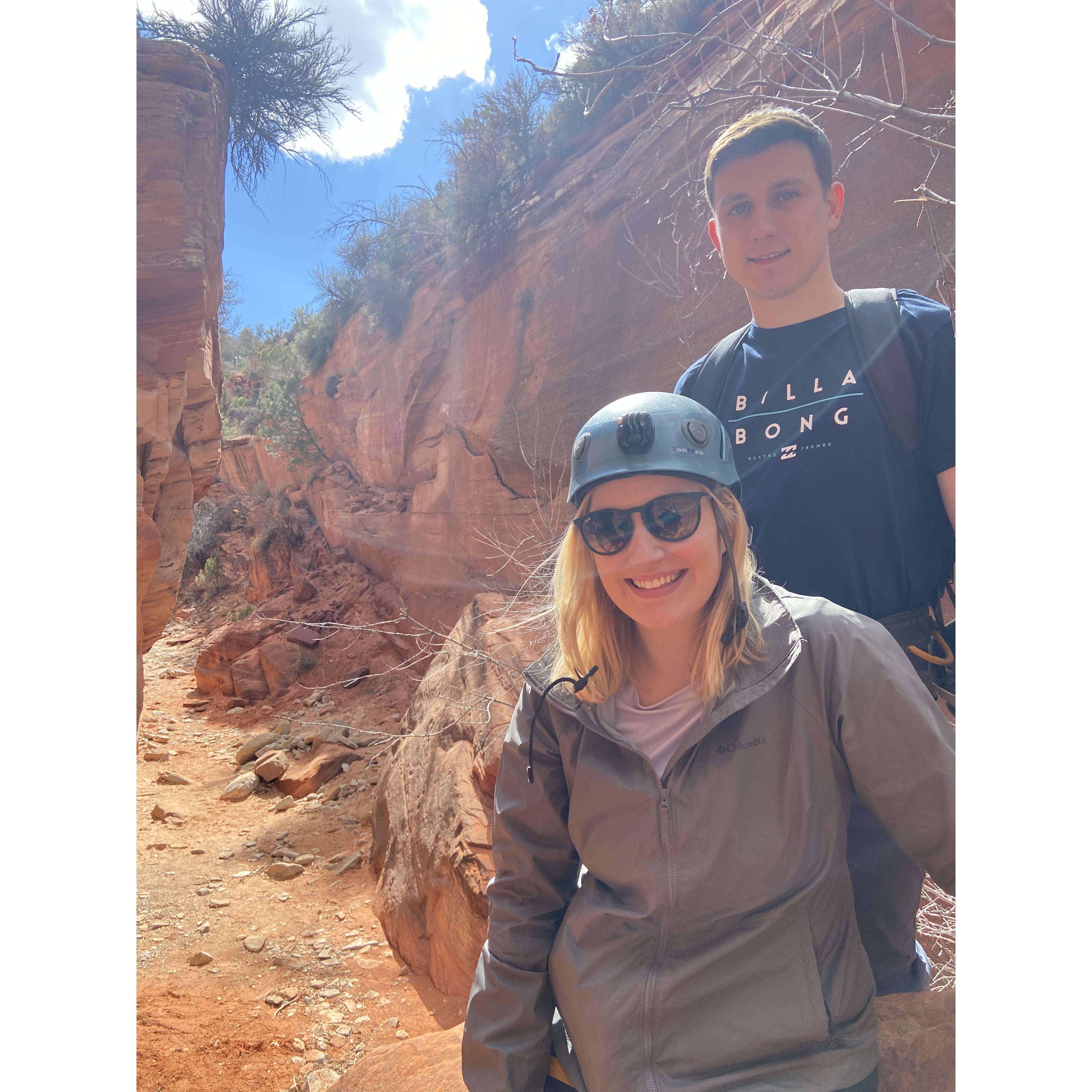 2021: Our first time out west to Utah where Sean made a new friend named Tanner