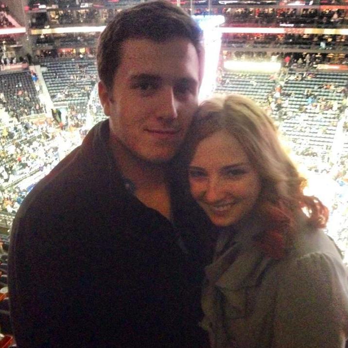 Our first date! February 24th, 2015. We went to a Hawks date night with his fraternity, BYX. Two days later, we were officially dating.