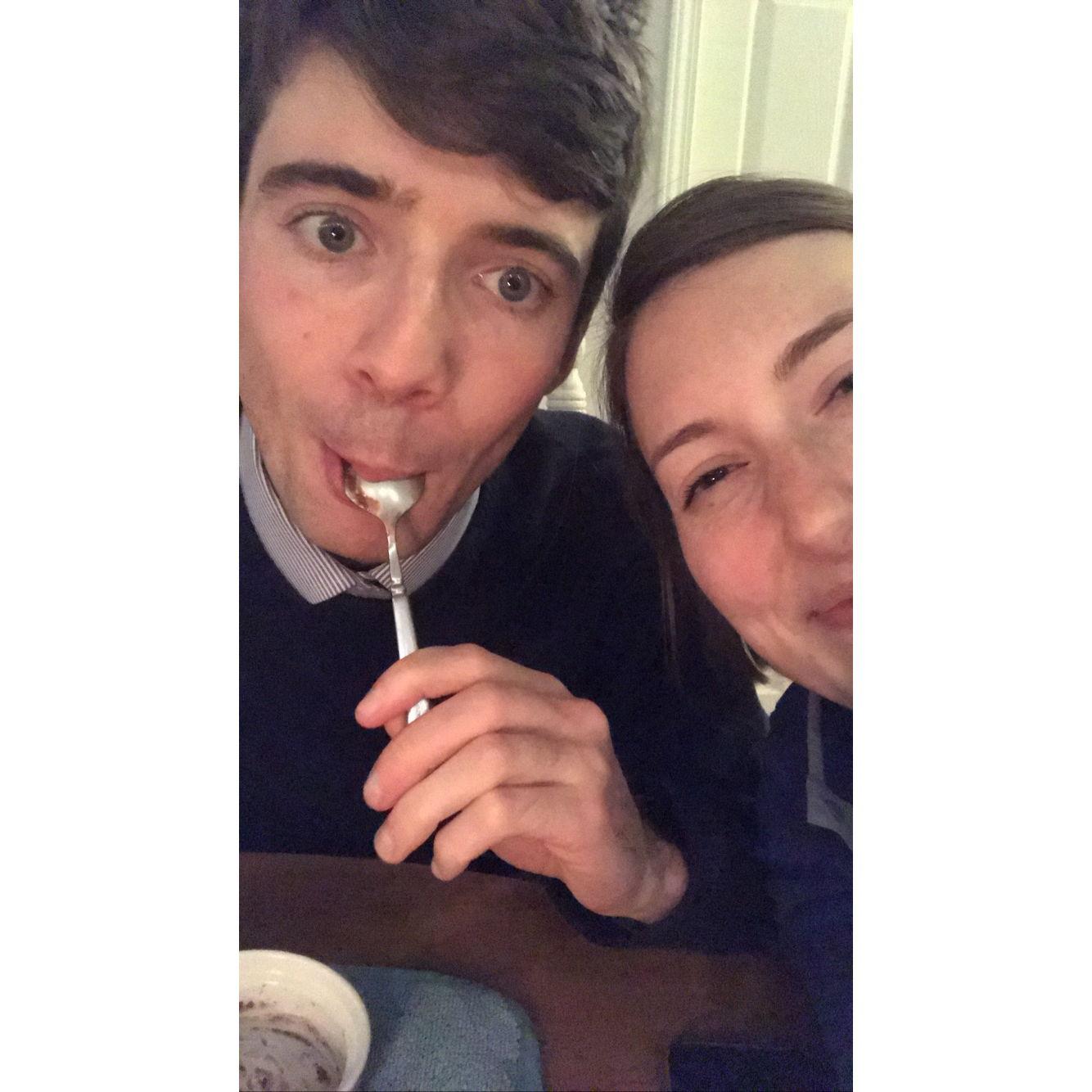 Valentine's Day in 2020. Chocolate Lava Cakes became a yearly Valentine's tradition after this!