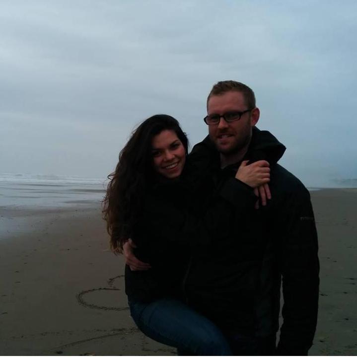 Drawing hearts in the sand at the Oregon coast. 2014