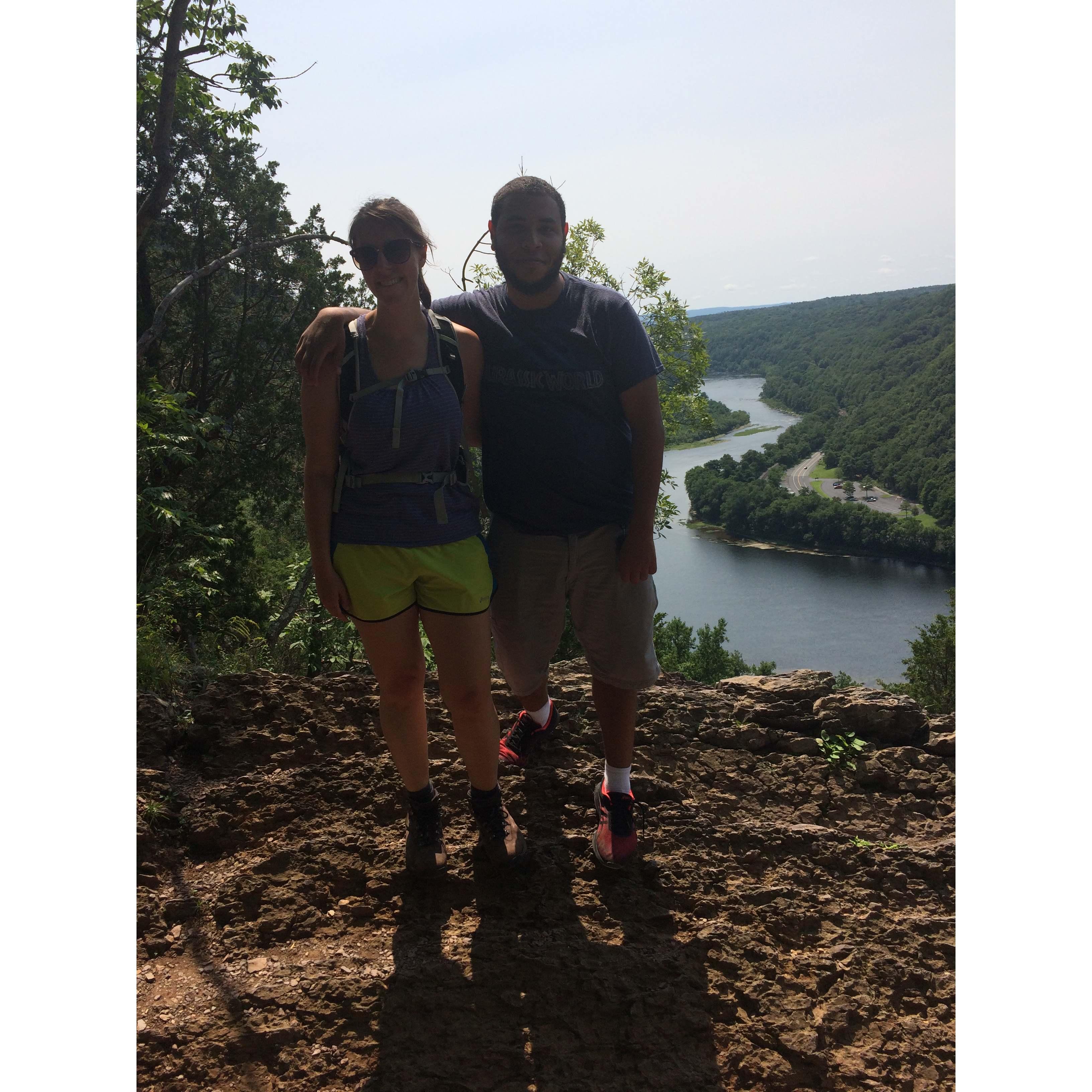 Hiking trip to the Delaware Water Gap, 2017 (where we first said I love you!)