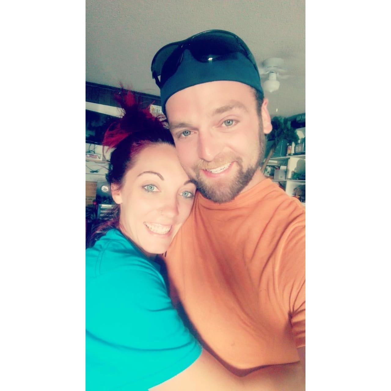 The very first picture we took together after being reunited!
