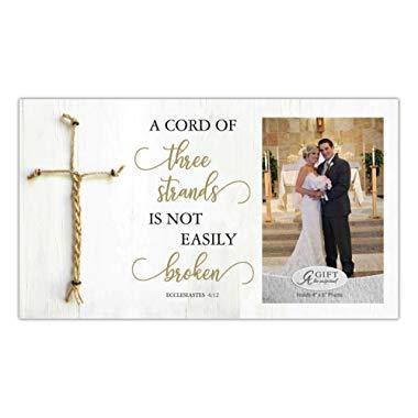 Cathedral Art Marriage Picture Frame - A Cord of Three Strands, One Size, Multicolored