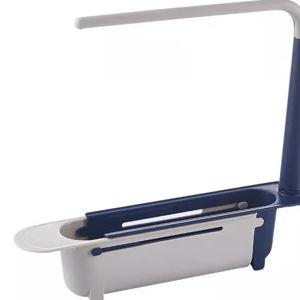 Updated Telescopic Sink Storage Rack😊 - Blue