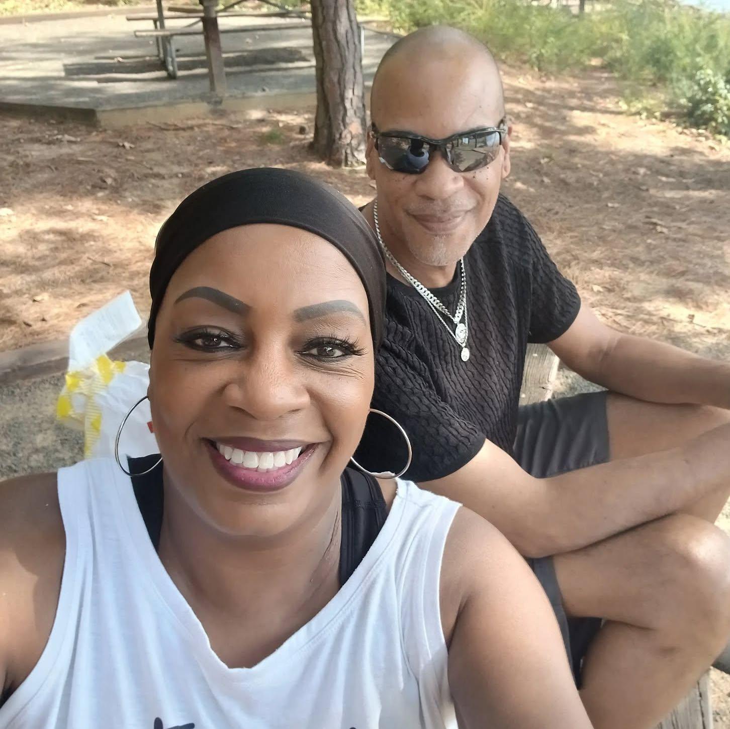 Us hanging out at the lake