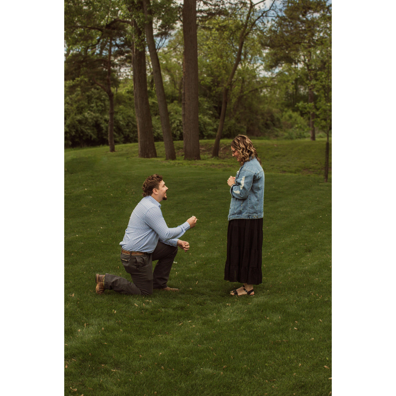 When he popped the question!