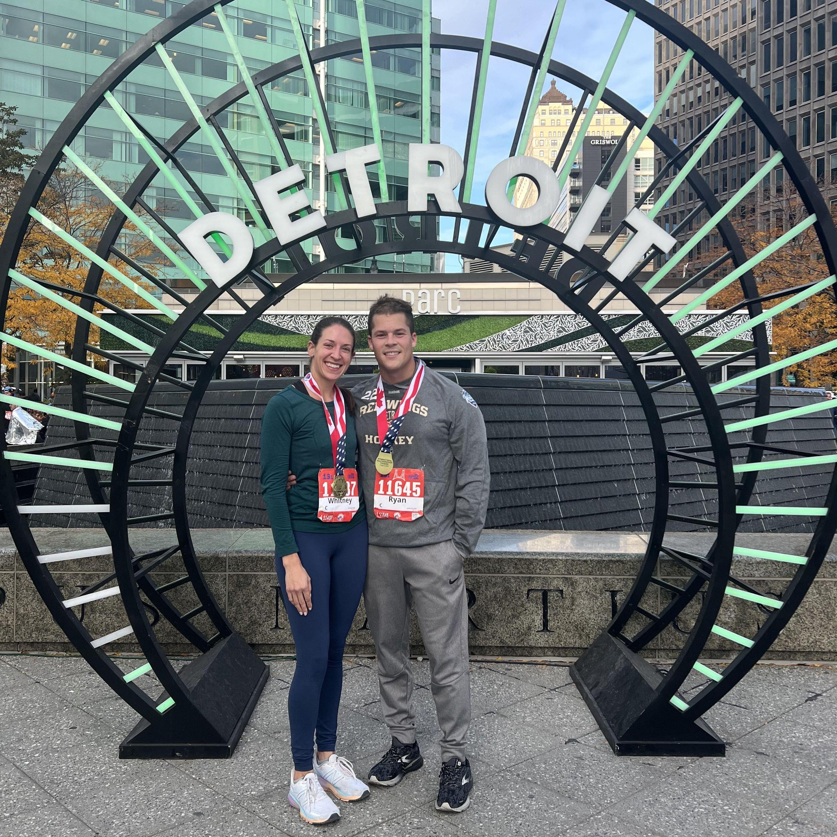 We both ran the half marathon! (October 2022)