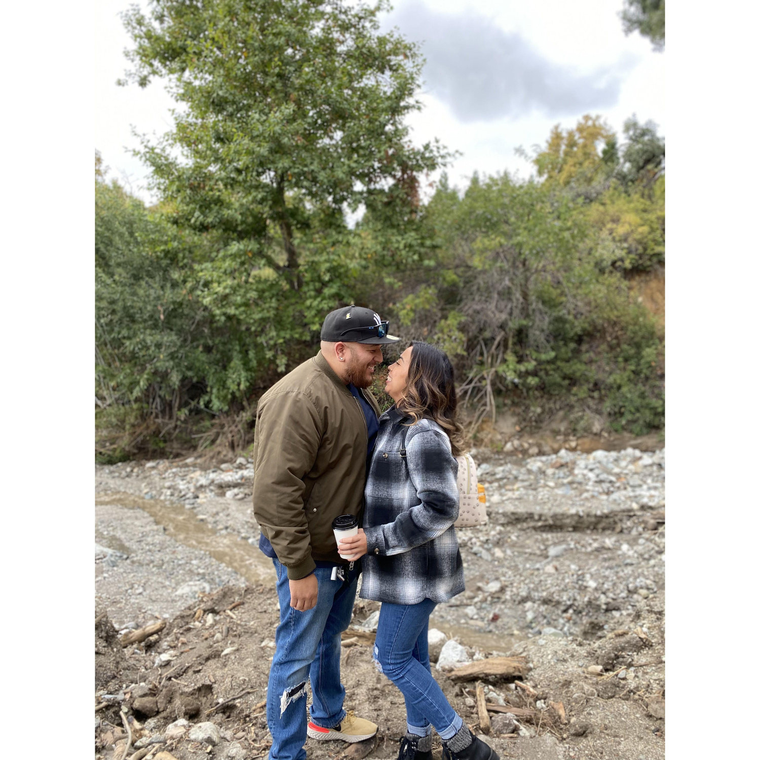 Hours before we got engaged