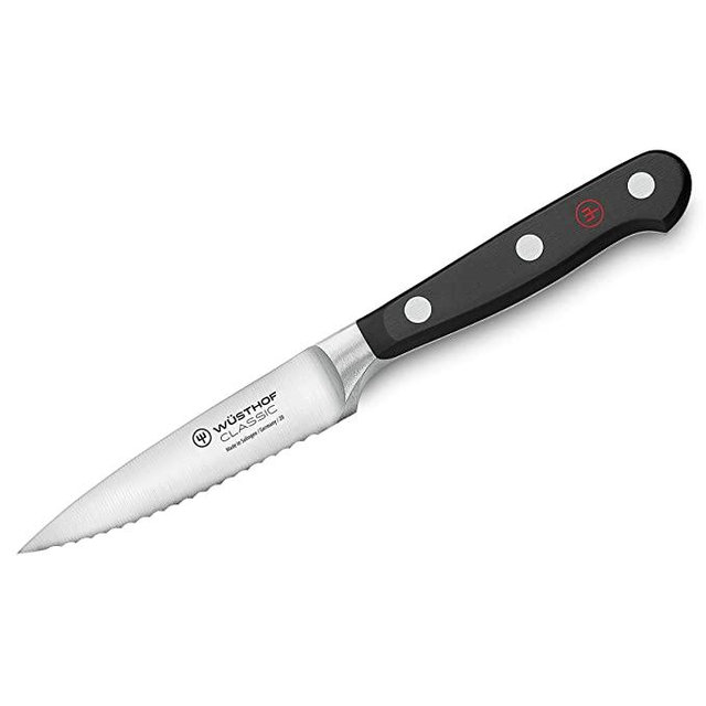 Wüsthof Classic Paring Knife, 3.5-Inch, Serrated