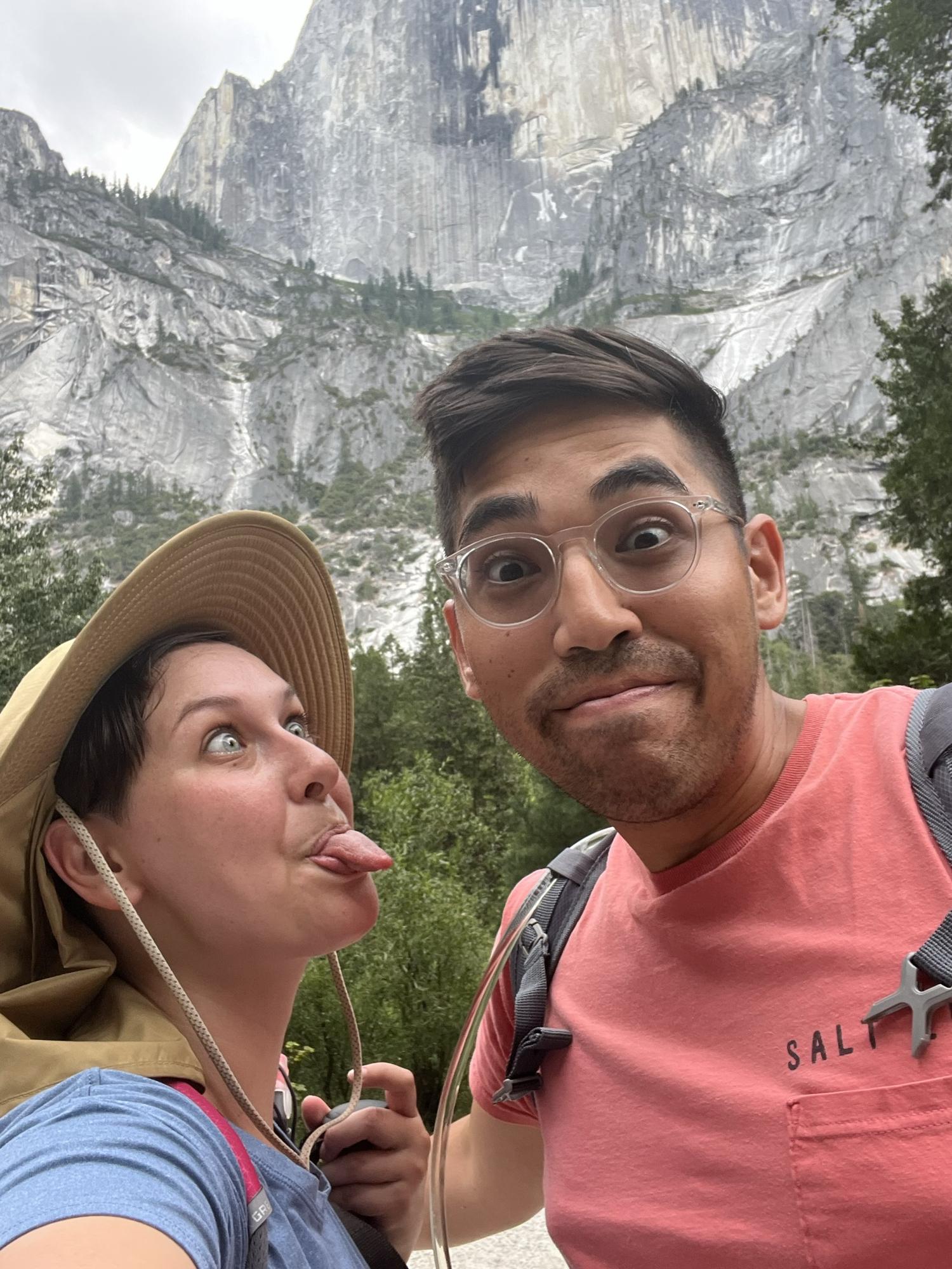 Hiking in Yosemite brings out the best in us 😜