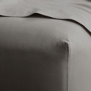 Italian Garment-Dyed Percale Fitted Sheet