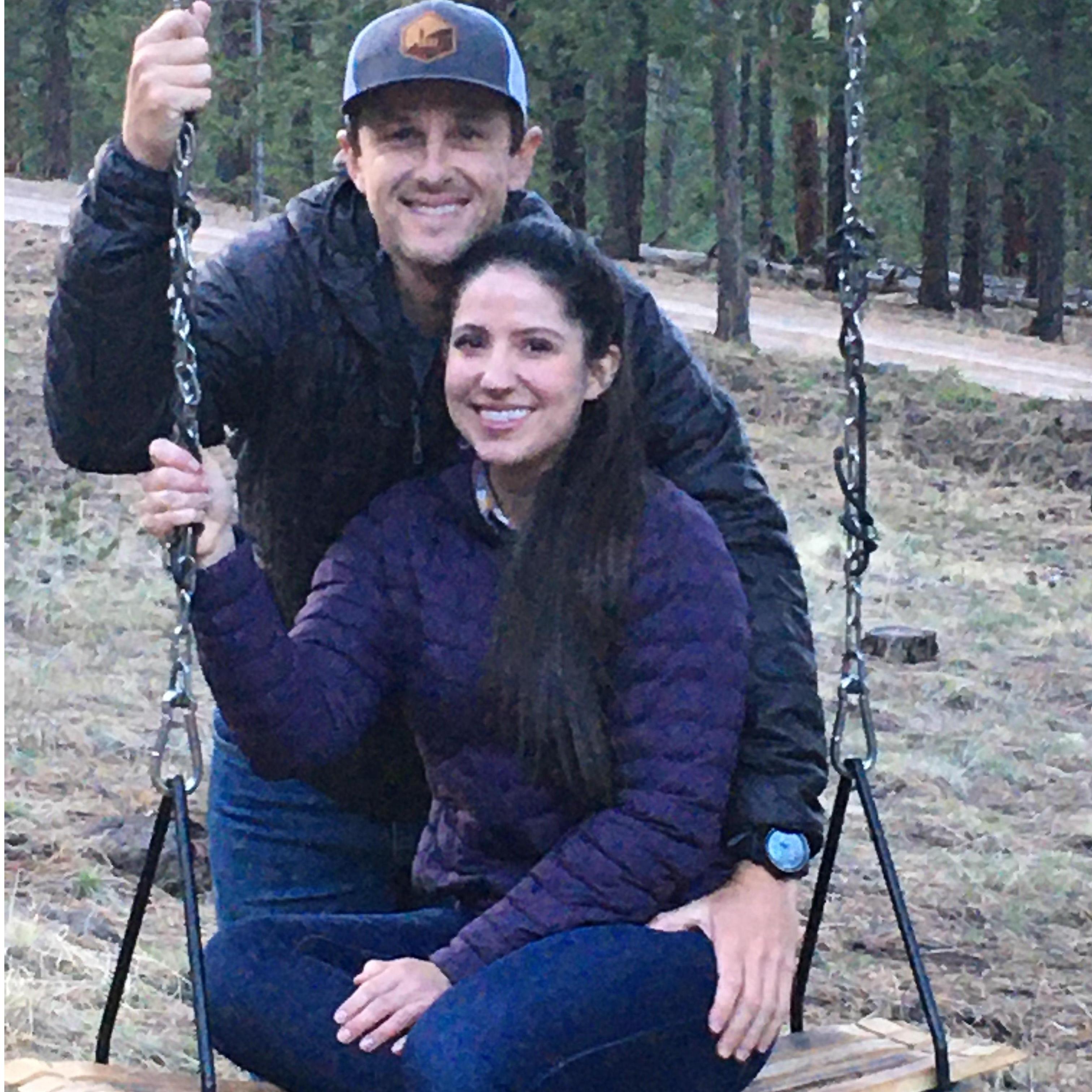 One of our first cabin trips.