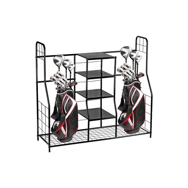 Golf Bag Sports Dual Golf Storage Organizer - Golf Organizer Rack for Indoor & Outdoor - Large Capacity Garage Sports Equipment Organizer - Homeitusa