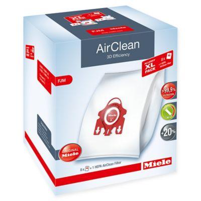 Miele 9-Piece 3D Efficiency AirClean Allergy XL Type FJM Bag and HEPA Filter Pack