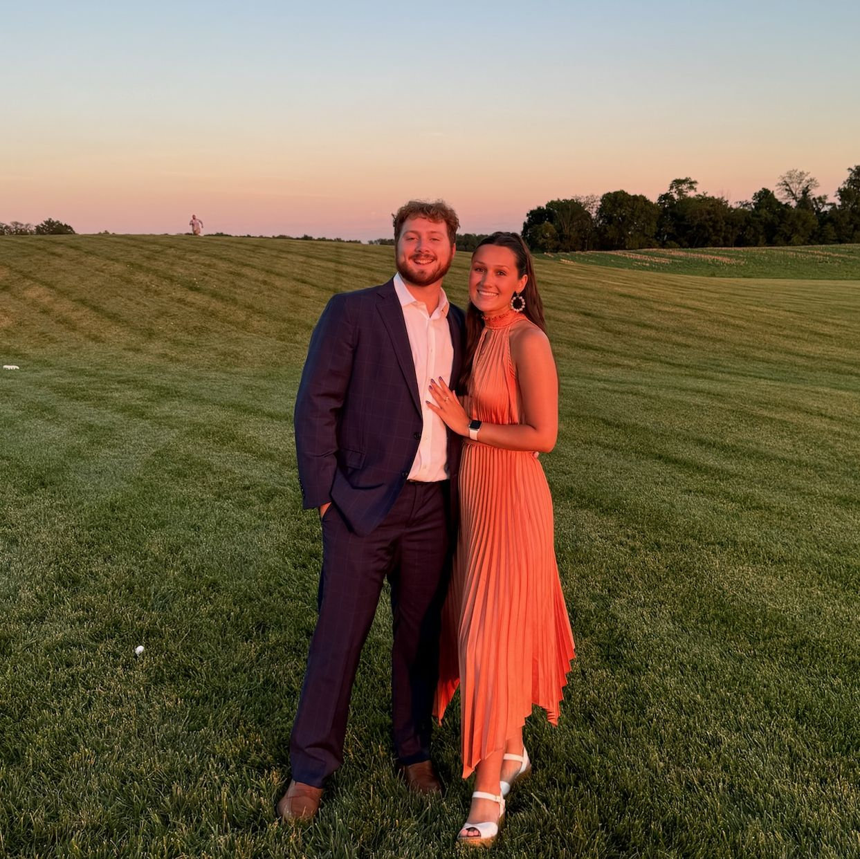 Beautiful sunset at a friend's wedding.