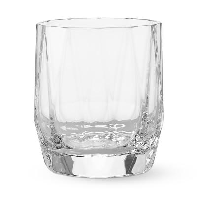 Williams Sonoma Faceted Old-Fashioned Glasses Set of 4