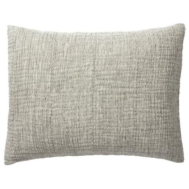 Cloud Handcrafted Cotton/Linen Shams, Standard, Loden