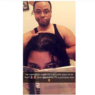 He wanted to comb my hair & I couldn't say no.