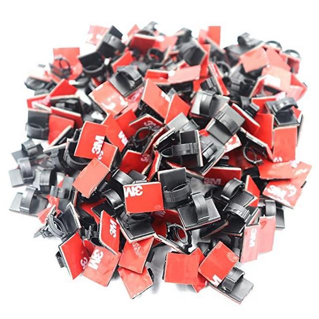 FGen 220pcs Self-Adhesive Cable Clamp, Clamp, 3m Driving Recorder Navigation Device Holder