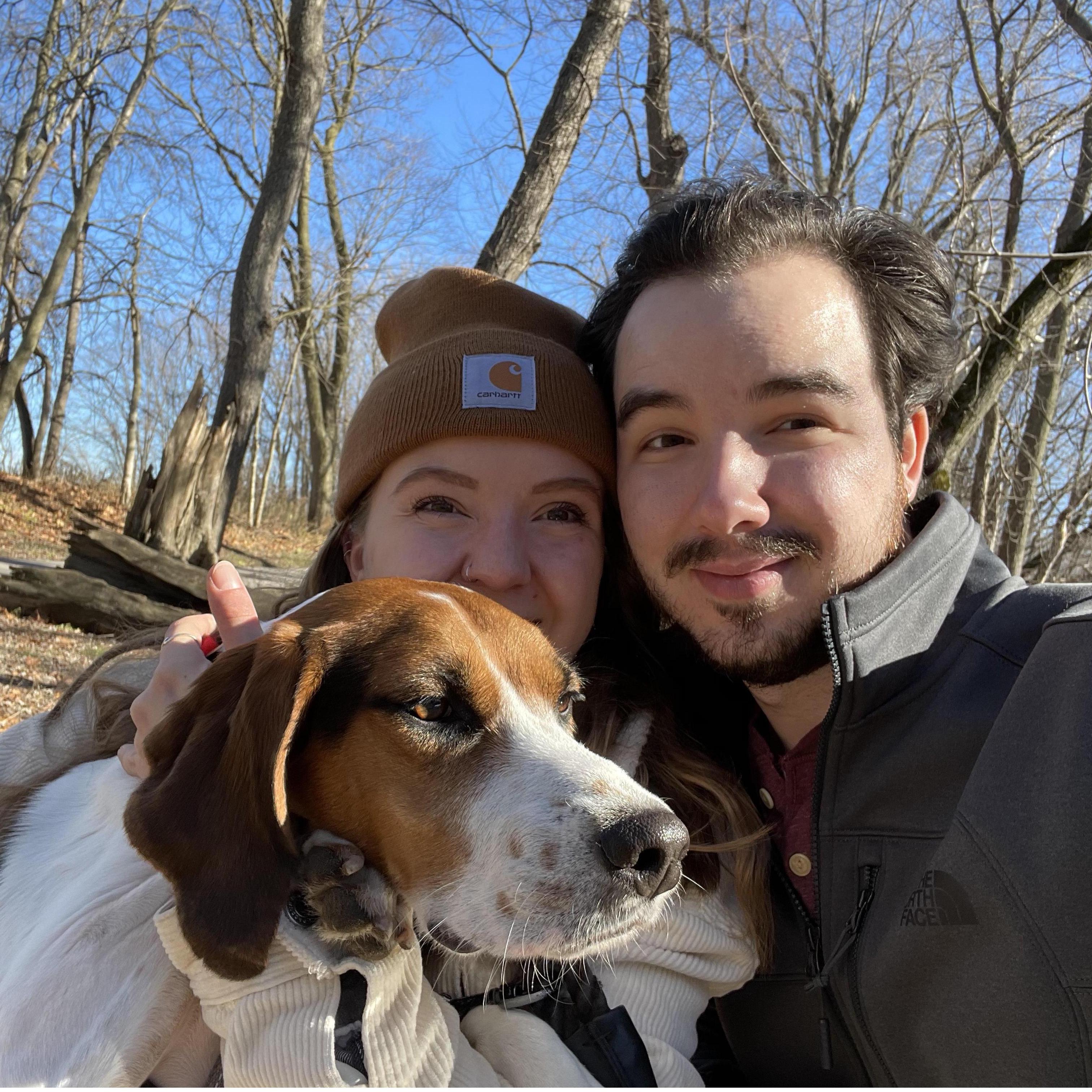 On a nice Saturday morning, you'll find us on a trail with Callie