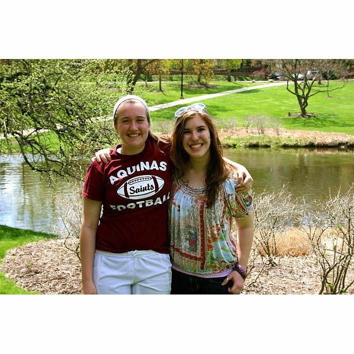Our first photo together, end of freshman year at Aquinas. 2013