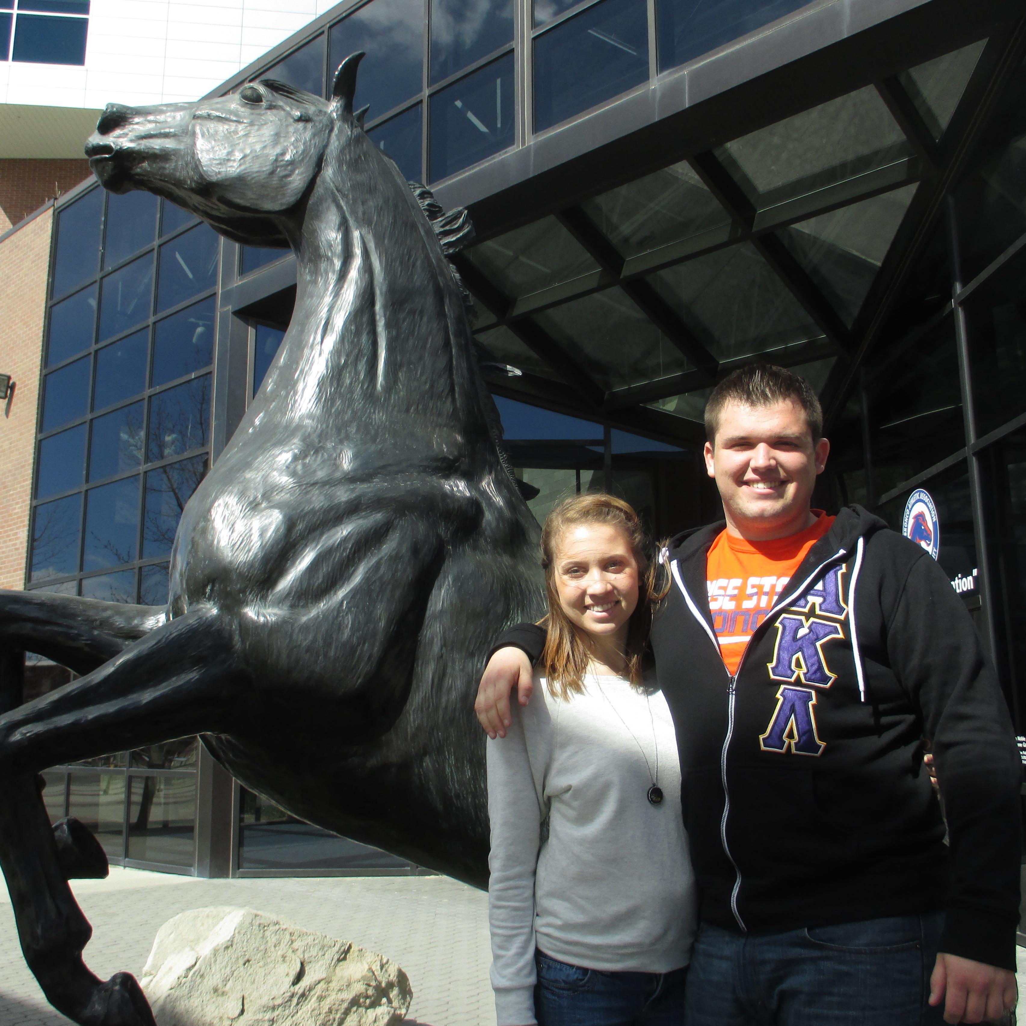 First time visiting Nate at Boise State.