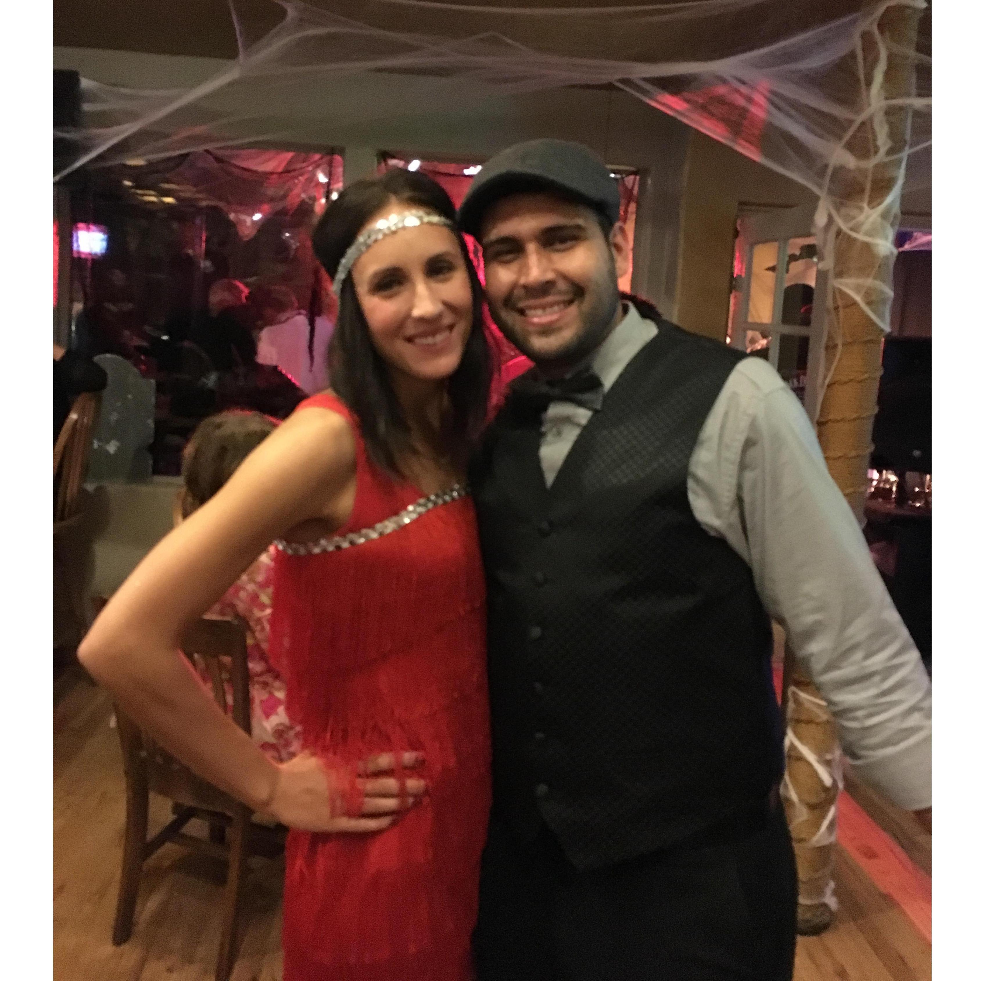 Our first Halloween! This was such a fun party on The Riverboat
