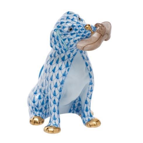 Herend Dog Bella with shoe