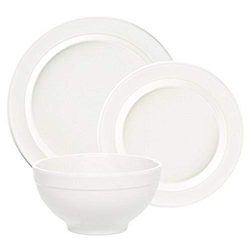 Emile Henry Made In France Flour 3pc Dinnerware Set. Set Includes;1 Each 11" Dinner Plate, 8" Salad Plate, 6" Cereal Bowl
