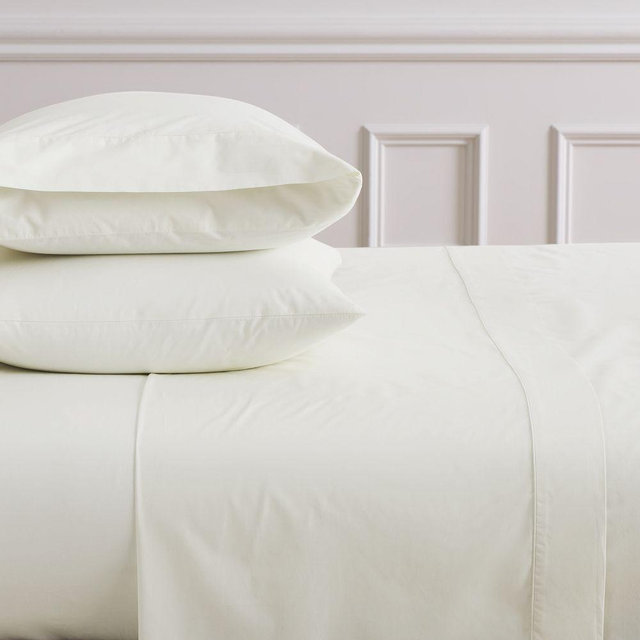 400Tc Special Edge Organic Percale Sheet, King, Ivory