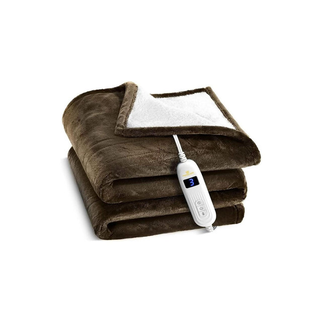 Heated Blanket with Hand Controller - Machine Washable Electric Blanket with 10 Heating Settings and auto Shut-Off - MedicaKingUsa