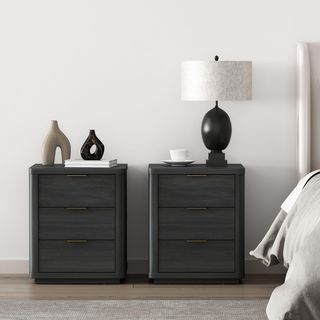 Evelyn 3-Drawer Nightstand, Set of 2