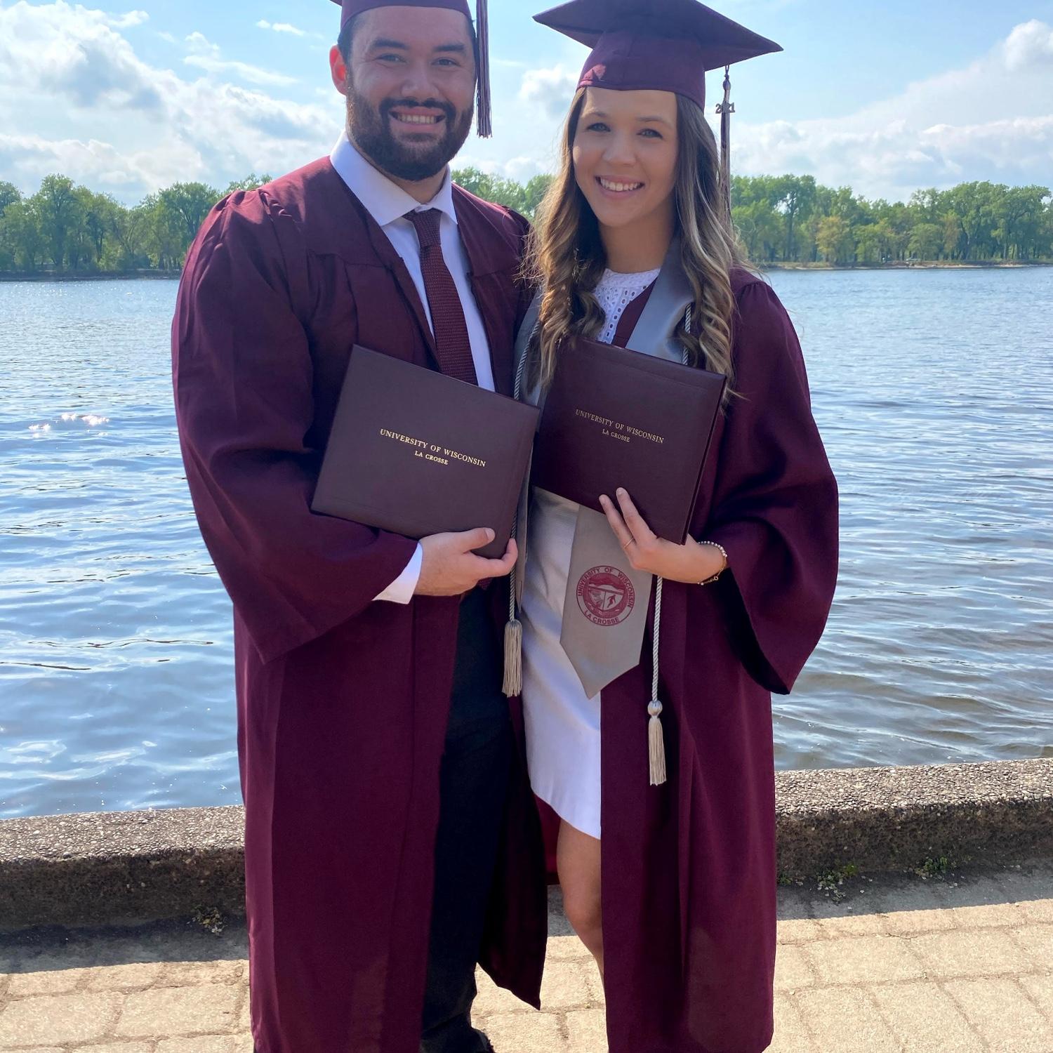 Our graduation from UWL in 2021!