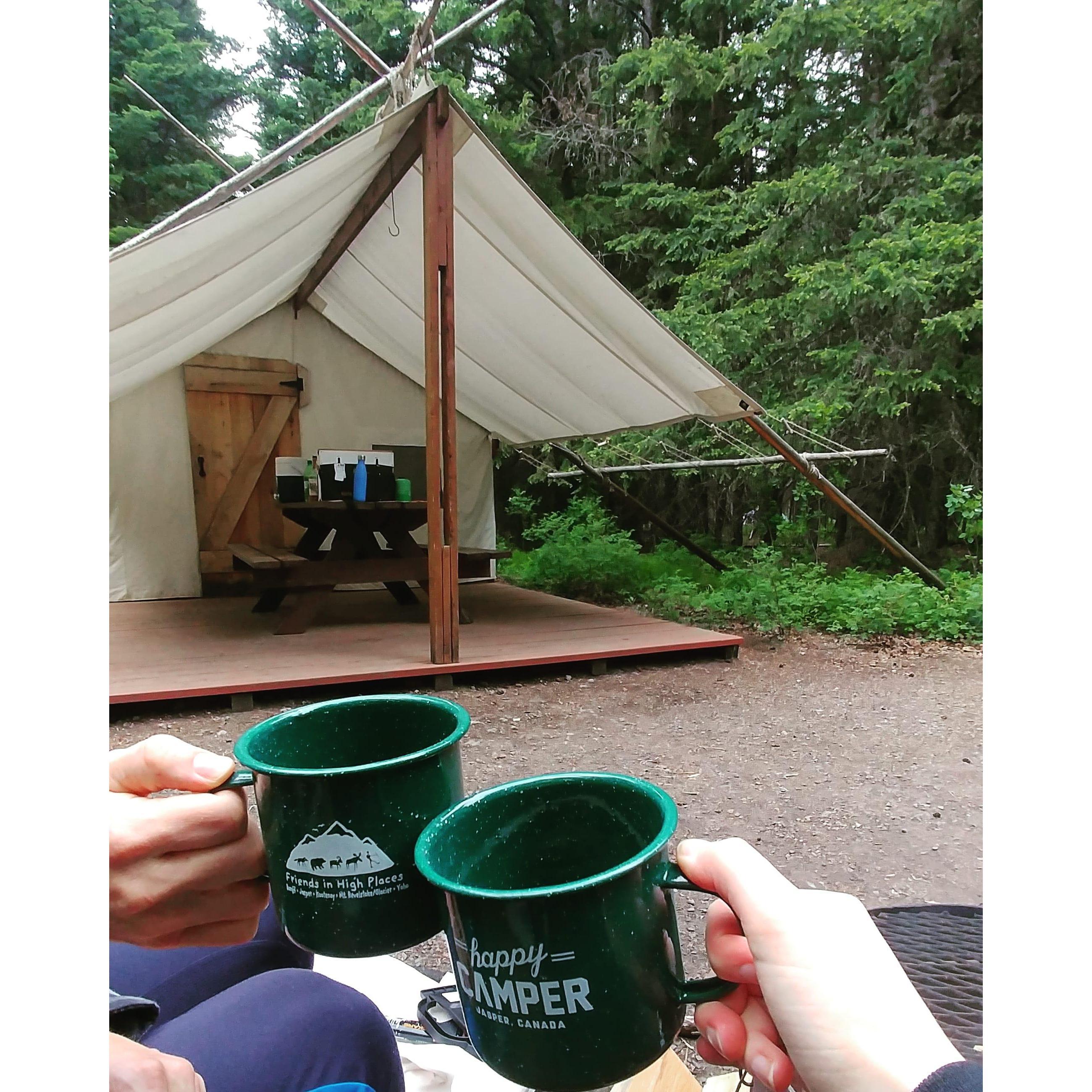 First camping (read glamping) trip as a couple in the summer of 2020.