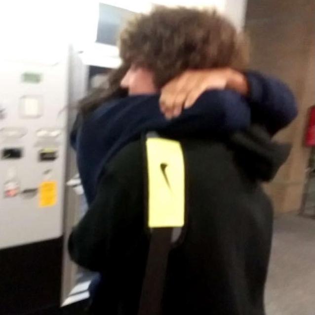 This was the first time we (physically) met after two months of non stop phone calls and texting back and forth.
Darren: I was just nervous
Oshiona: I was scared he would be super short (Ha)