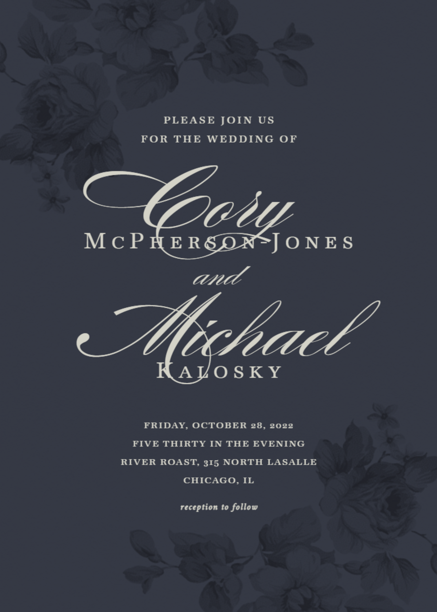 The Wedding Website of Cory McPherson-Jones and Mike Kalosky