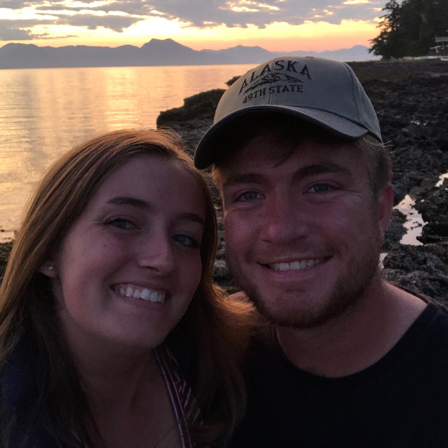 Enjoying an Alaskan sunset in Ketchikan!