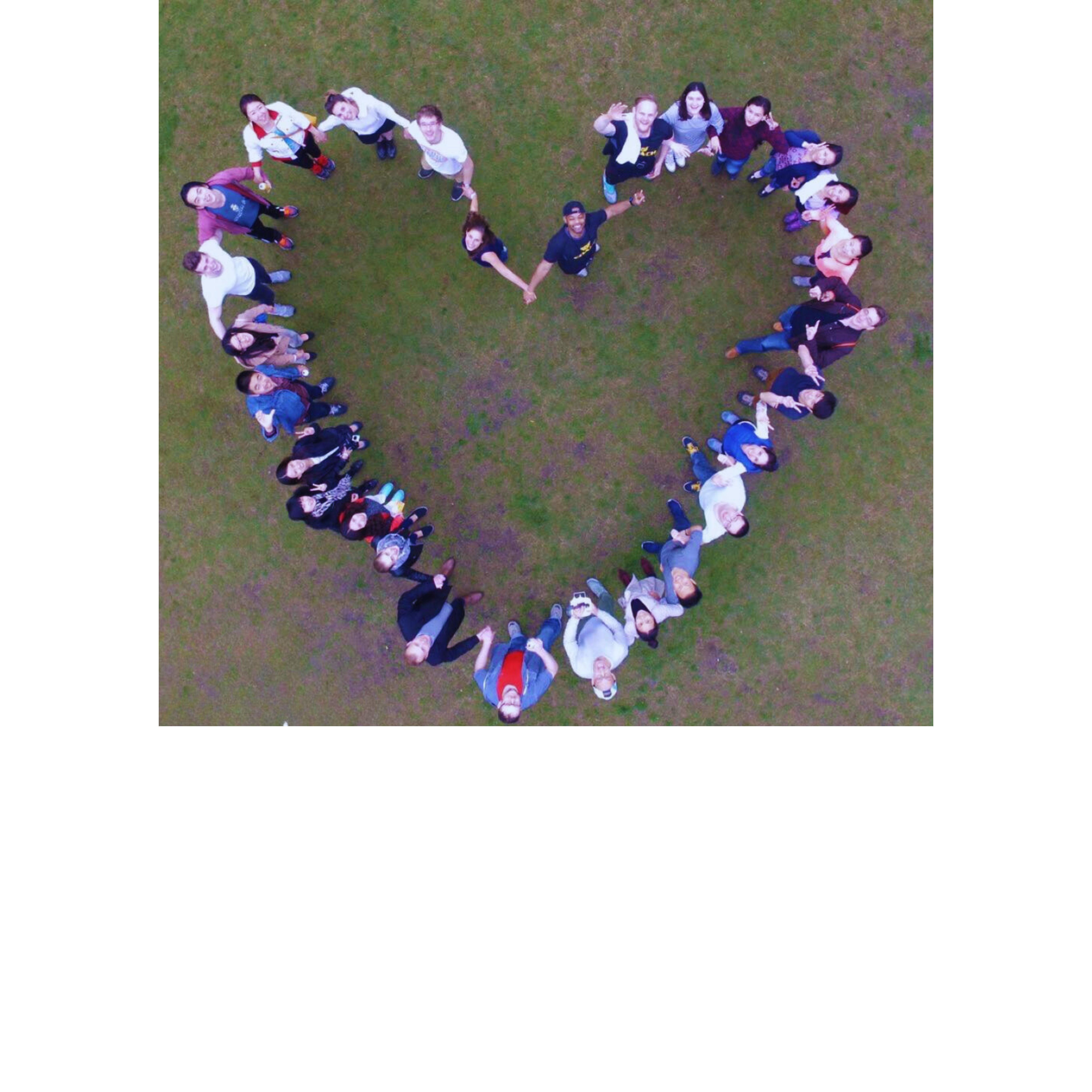 The first day we met in Zhongshan Park at an expat picnic. Can you spot us?