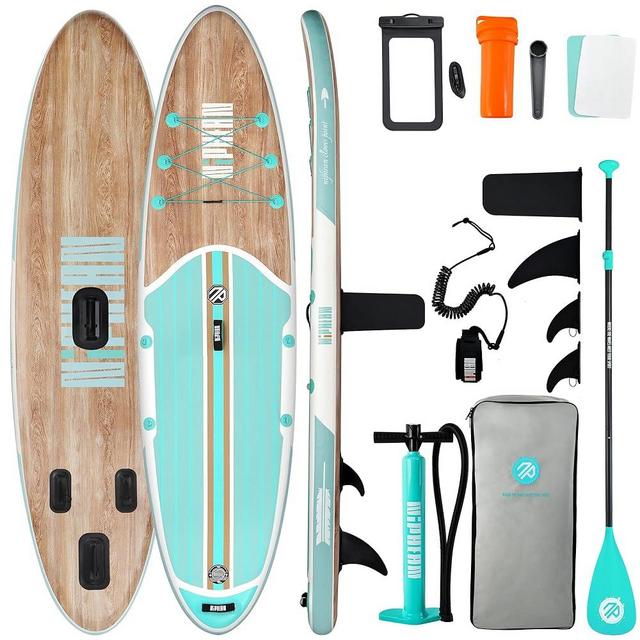 Niphean Inflatable Stand Up Paddle Board with SUP Accessories, Anti-Slip EVA Deck, 10’6’’ Inflatable Paddle Boards for Adults & Youth of All Skill Levels