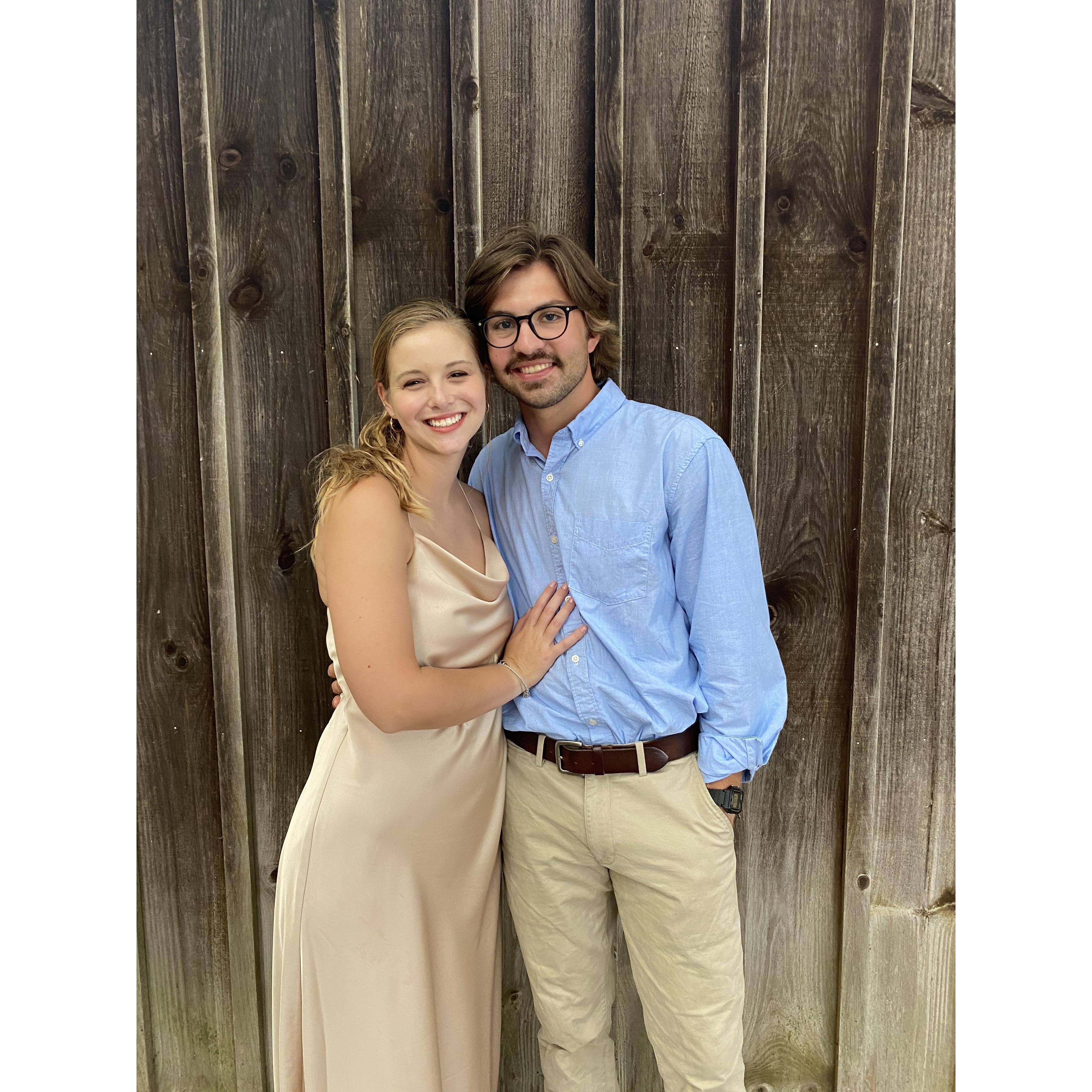 Us at our friends wedding