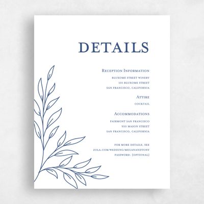 Dusty Cobalt, Blue Wedding Enclosure - Delana