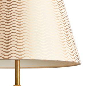 12 inch straight empire shade in gold ripples hand painted card