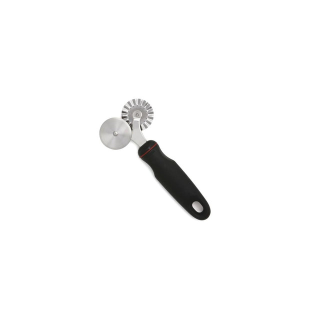 Norpro Grip-EZ 2in1 Stainless Steel Pastry Ravioli Fluted Wheel and Flat Cutter 1-pack