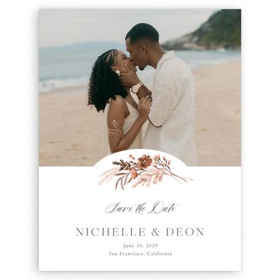 White Wedding Digital Save the Date - Viva Photo