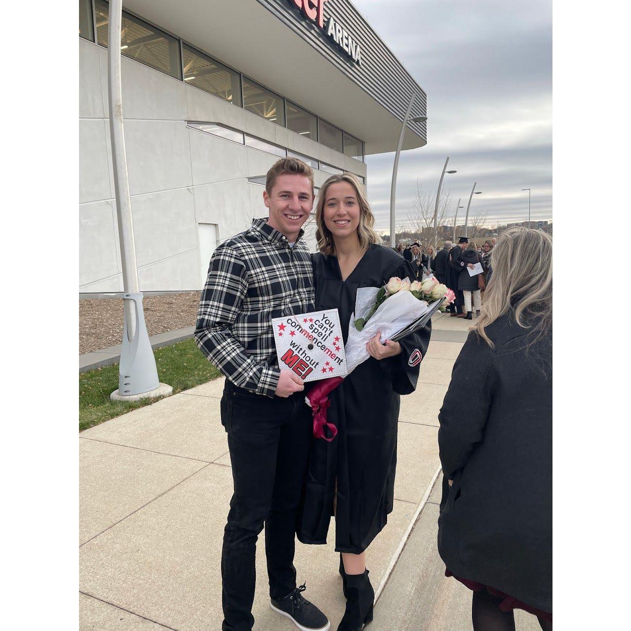 December 2021 - Emma graduated from UNO with a degree in Business Administration