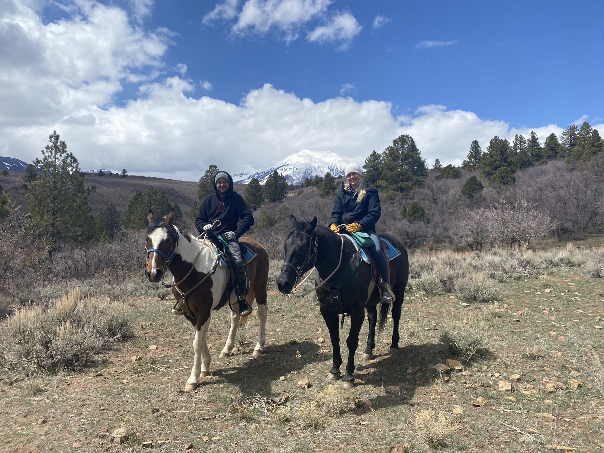 Horseback riding in La Sal, Utah