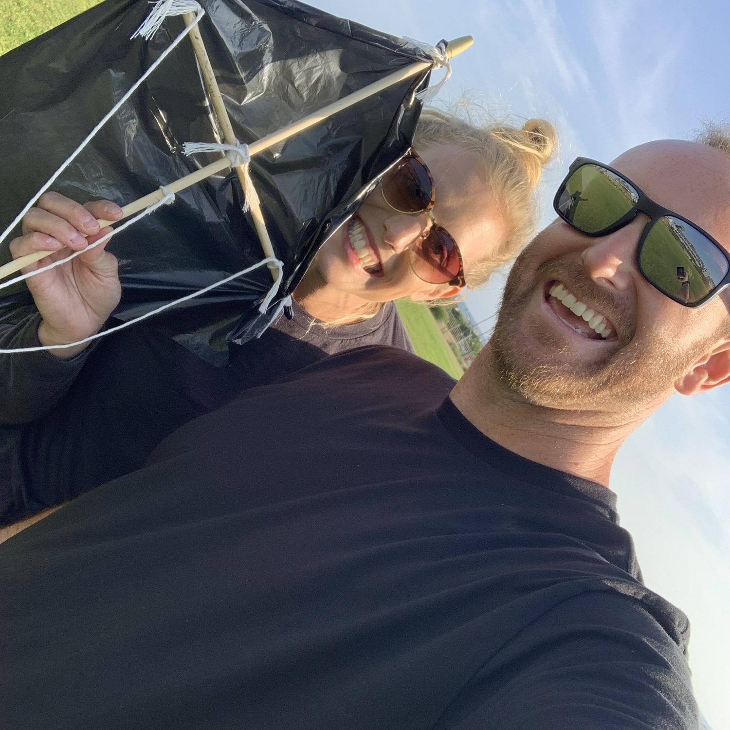 Kite Making with household items. Day date.